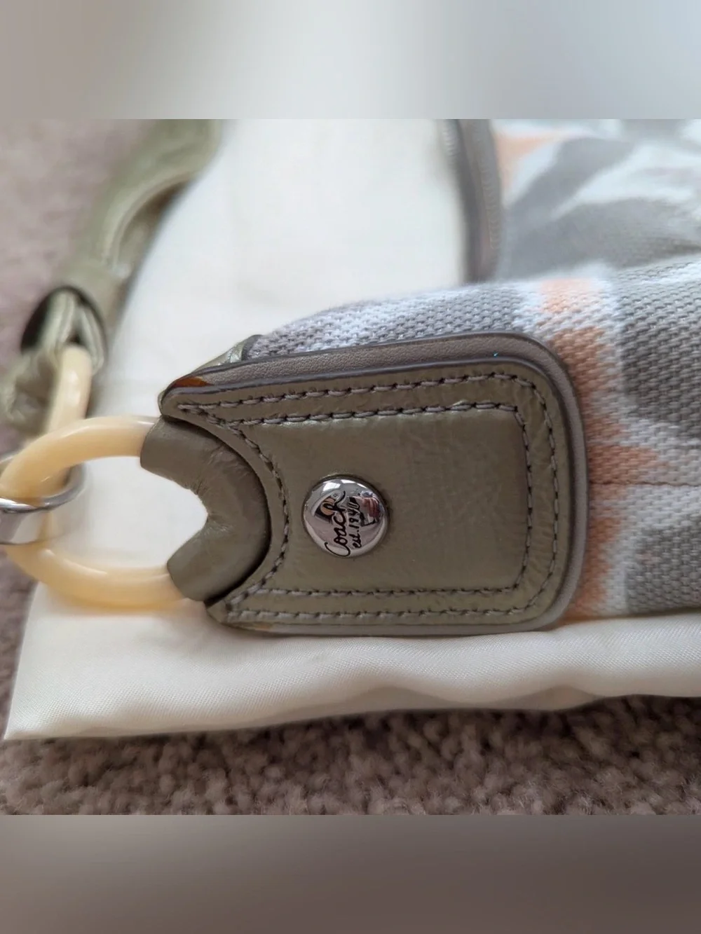 Vintage Coach Kristin Op Art Hobo bag W/Dust bag NWT